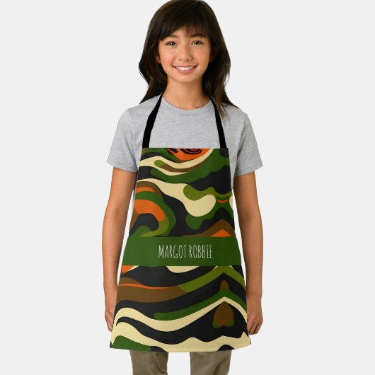 Camouflage Waves Waterverf Patroon Schort (Insitu)