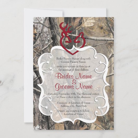 Camouflage Weddenschap Kaart (Voorkant)