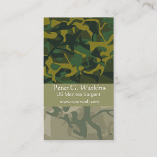 Camouflage Wilderness Environtmentalist Patroon Visitekaartje