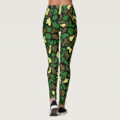 Camouflage Wobble Tegel Pattern Leggings (Achterkant)
