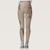 Camouflage Woestijn Camouflage Leggings (Voorkant)