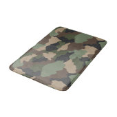 Camouflage Woodland Camo Khaki Tan Black Badmat (Gekanteld)
