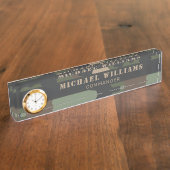 Camouflage Woodland Camo Militaire Khaki Tan Black Naambordje (Zijkant)