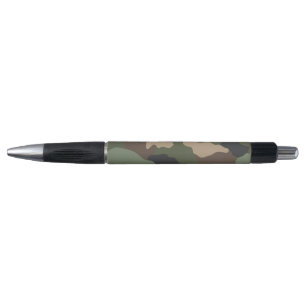 Camouflage Woodland Camo Militaire Khaki Tan Black Pen