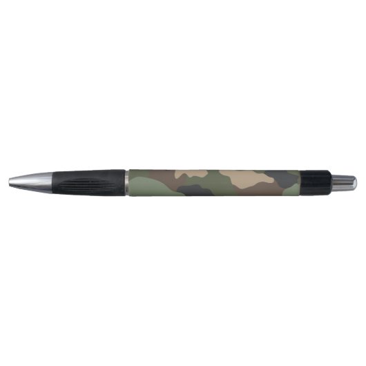 Camouflage Woodland Camo Militaire Khaki Tan Black Pen (Voorkant)