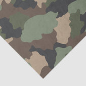 Camouflage Woodland Camo Militaire Khaki Tan Black Tissuepapier (Detail)