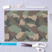 Camouflage Woodland Camo Militaire Khaki Tan Black Tissuepapier (Craft)