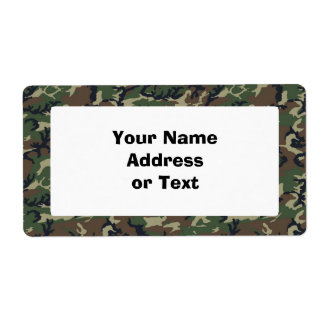 Camouflage Woodland Etiket