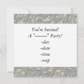 Camouflage Woodland Forest Heart op Camo Kaart (Achterkant)