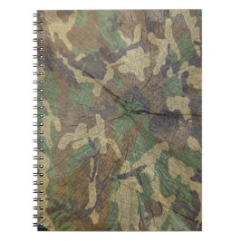 Camouflage Woodland Green Brown Notitieboek