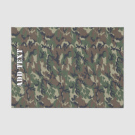 Camouflage Woodland Groen militair patroon Tissuepapier