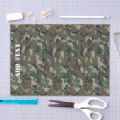 Camouflage Woodland Groen militair patroon Tissuepapier (Craft)