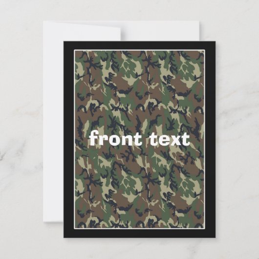 Camouflage Woodland Kaart (Voorkant)