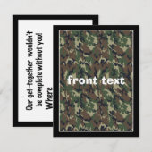 Camouflage Woodland Kaart (Voorkant / Achterkant)