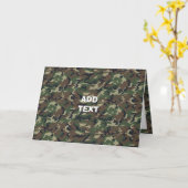 Camouflage Woodland Kaart (Gele Bloem)