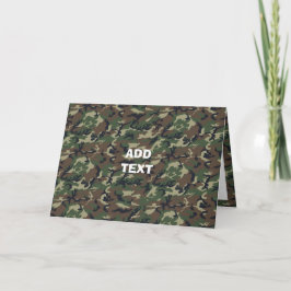 Camouflage Woodland Kaart
