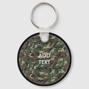 Camouflage Woodland Sleutelhanger