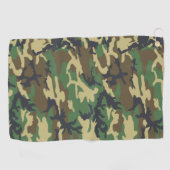 Camouflage Woodlands Pattern  Golfhanddoek (Horizontaal)