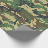 Camouflage Woodlands Pattern wrapping Paper Cadeaupapier (Hoek)