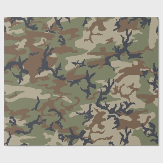 Camouflage Wrapping Paper Cadeaupapier (Vlak)