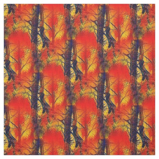 Camouflage zonsondergang stof (Swatch)