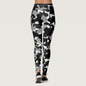 camouflage zwart leggings (Achterkant)
