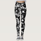 camouflage zwart leggings (Voorkant)