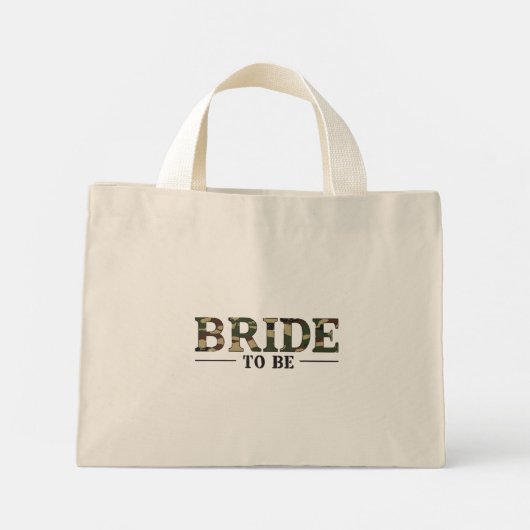 camouflagebrug mini tote bag (Achterkant)