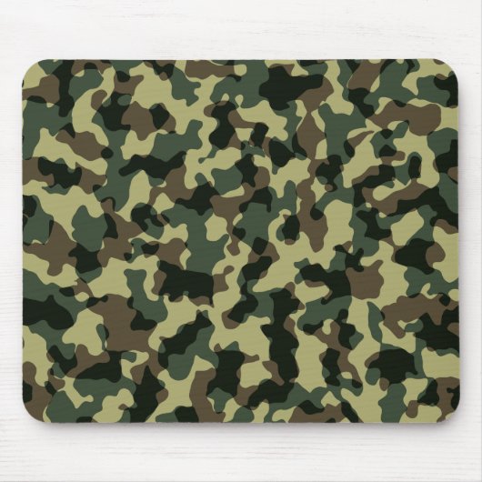Camouflaged Camouflaed Cool Militaire Camo Muismat (Voorkant)