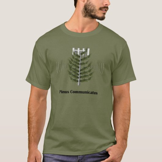 Camouflaged Cell Phone Tower - Pinus Communicatus T-shirt (Voorkant)