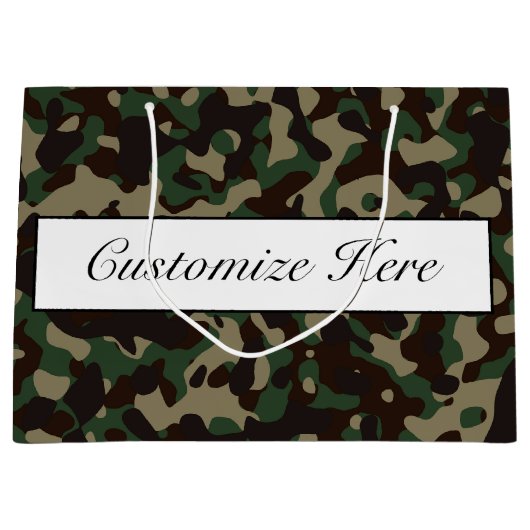 Camouflaged Gift Bag Groot Cadeauzakje (Voorkant)