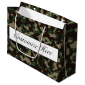 Camouflaged Gift Bag Groot Cadeauzakje (Voorkant Gekanteld)