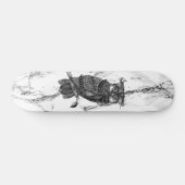 Camouflaged Owl op marmer Persoonlijk Skateboard (Horizontaal)