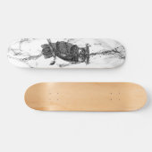 Camouflaged Owl op marmer Persoonlijk Skateboard (Horizontaal)