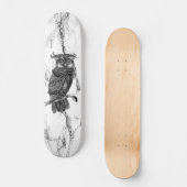 Camouflaged Owl op marmer Persoonlijk Skateboard (Voorkant)