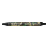 Camouflaged Pattern Personalized Zwarte Inkt Pen (Voorkant)