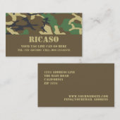 Camouflaged Pattern Visitekaartje (Voorkant / Achterkant)