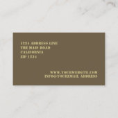 Camouflaged Pattern Visitekaartje (Achterkant)