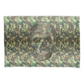 Camouflaged Skull - Plaats hier hoofd Kussensloop (Voorkant)