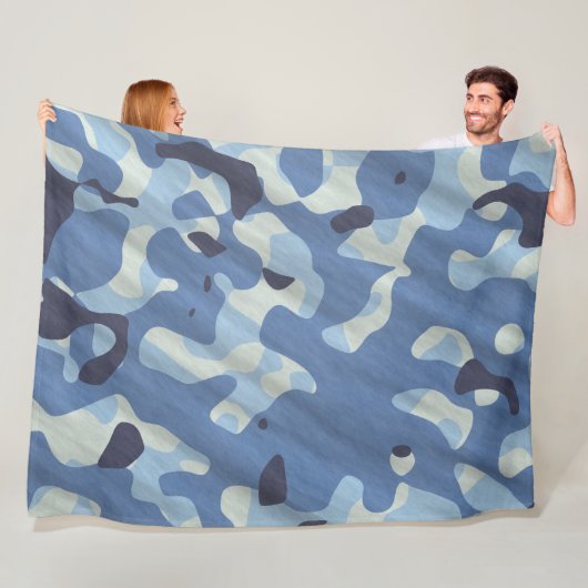 camouflagefleecedeken fleece deken (In situ)