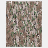 camouflagefleecedeken fleece deken (Voorkant)