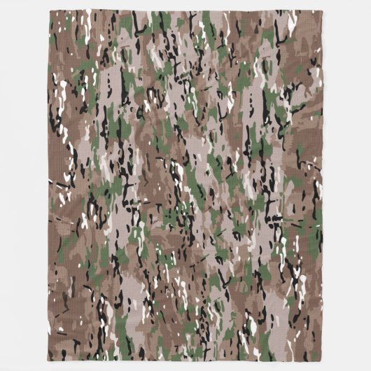camouflagefleecedeken fleece deken (Voorkant)