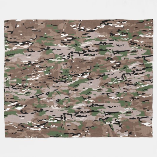 camouflagefleecedeken fleece deken (Voorkant (Horizontaal))