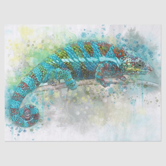 camouflagehagedis tissuepapier (Voorkant)