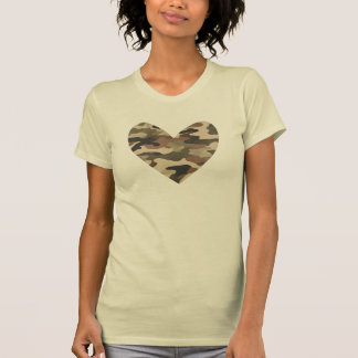 Camouflagehart T-shirt, Patriotische T-shirt