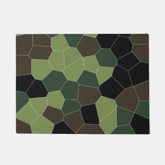 Camouflagekleur abstract patroon deurmat (Voorkant)
