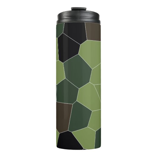 Camouflagekleur Abstract Patroon Thermosbeker (Voorkant)