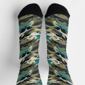 Camouflagekleuren achtergrondontwerp sokken (Top)