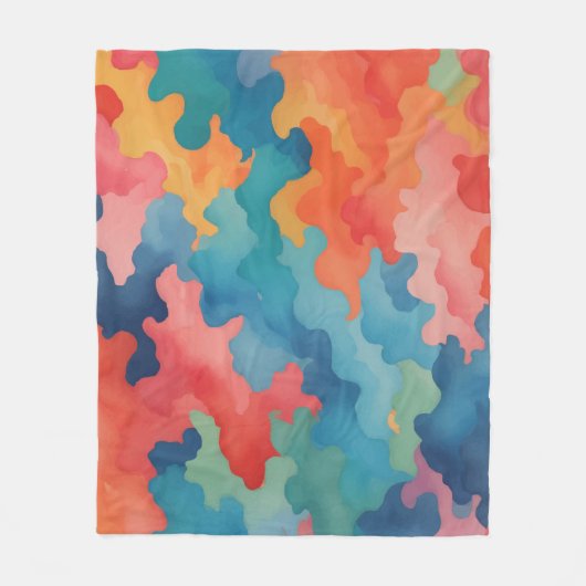 camouflagekleuren fleece deken (Voorkant)