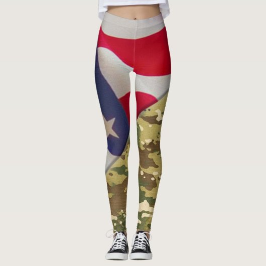 Camouflagelegging Leggings (Voorkant)